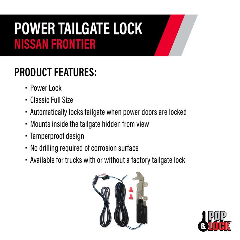 Pop & Lock PL8450 Power Tailgate Lock for Nissan Frontier - Image 3